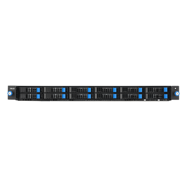 Серверная платформа ASUS RS700-E12-RS12U, 1U, 2 x Intel Xeon 6 LGA 4710, 32 x DDR5 6400, 12 x 2.5" hsb NVMe SATA* SAS*, 2 x PCIE Gen5 x16, 2 x OCP3.0, 2 x M.2 Gen5 x2 (2280 2260), PSU 2x 2000W