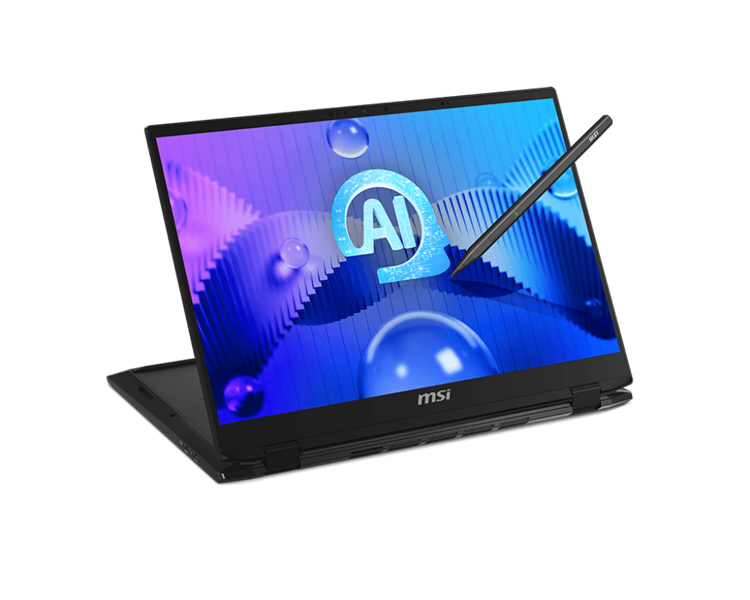 MSI Summit 16 E16 AI Studio Core Ultra 7 155H 16" 16:10 QHD+ (2560x1600),IPS,Touch,Pen, LPDDR5 16GB,1TB SSD, NV RTX 4050, GDDR6 6GB,Black,82Whr,2,1kg,2y,Win11 Pro,KB Eng/Rus
