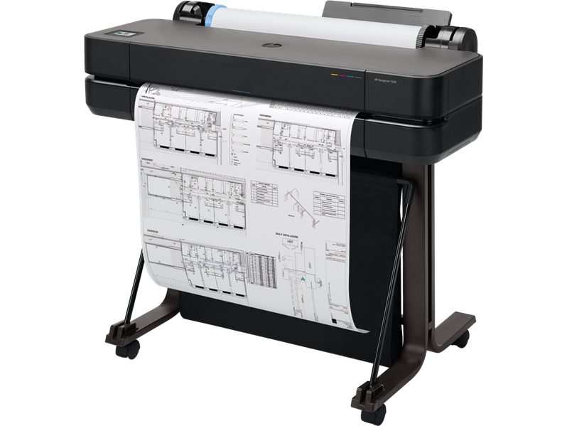 Широкоформатный принтер HP DesignJet T630 (24",4color,2400x1200dpi,1Gb,30spp(A1),USB/GigEth/Wi-Fi,stand,mediabin,rollfeed,sheetfeed,tray50(A3/A4), autocutter,GL/2,RTL,repl. 5HB09A, 5ZY59A)