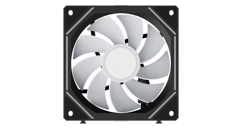 Вентилятор для корпуса Ocypus Gamma F12 UNI BK ARGB REVERSE BLADE 3 IN 1, 3x120x120x25mm, 4-PIN PWM, 800-1800 RPM, 31 DBA MAX, HYDRO BEARING