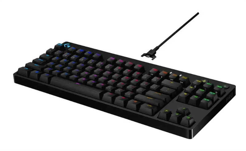 Клавиатура Logitech Gaming keyboard G PRO, Mechanical, RGB, Black, [920-009393]