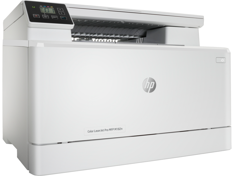 Многофункциональное устройство HP Color LaserJet Pro MFP M182n (p/c/s ,A4, 16ppm, 256Mb, USB, Fast Ethernet10/100 Base-TX,1 tray 150, cartridge 800&700 cmy in box, Repl. T6B70A) (7KW54A#B19)