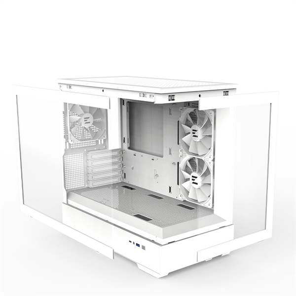 корпус ZALMAN P30 White, MATX, WHITE, WINDOW, 2x3.5", 3x2.5", 1xUSB TYPE-C, 1xUSB3.0, SIDE 2x120mm ARGB, REAR 1x120mm ARGB (после тестирования)