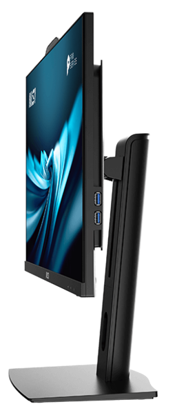 Моноблок MSI Pro AP242P 14M AiO 23,8" FHD(1920x1080)IPS AG Non-touch, Core i3-14100 (3.5GHz), 8Gb DDR5 (1x8Gb),256GB SSD, Intel UHD,WiFi,BT,camera,WirelessKB&mouse Eng/Rus,noOS,1y w-ty,Black