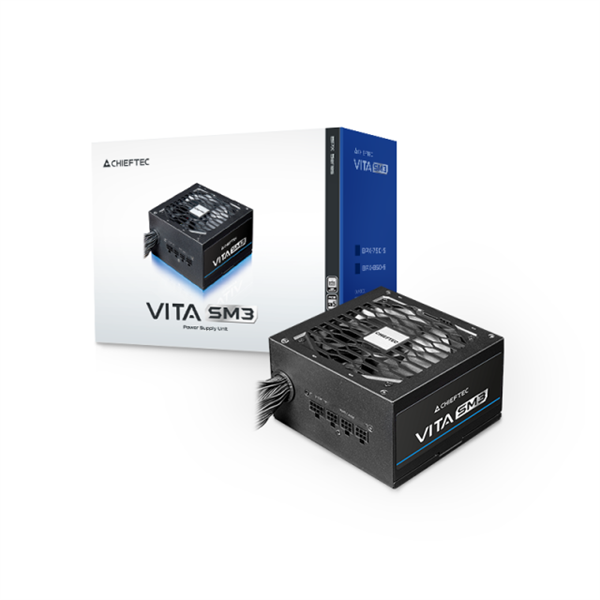 Блок питания Chieftec Vita SM3 BPX-850-C (ATX 3.1, 850W, 80 PLUS BRONZE, Active PFC, 120mm fan, Semi-modular Cable Management) Retail