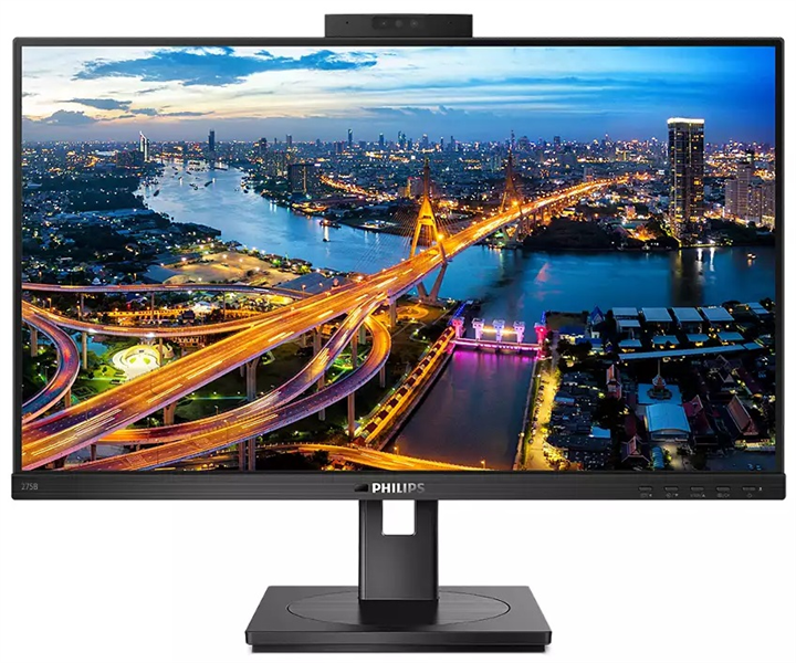 27" Philips 275B1H/00 2560x1440 75 Гц IPS W-LED 16:9 4ms HDMI DVI DP 3*USB3.2 50M:1 178/178 300cd webcamera Windows Hello HAS Pivot Tilt Swivel Speakers Black
