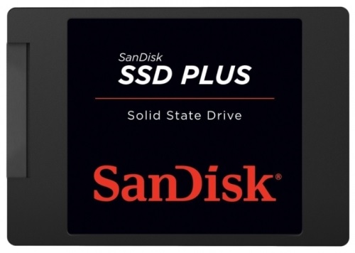 твердотельный накопитель SanDisk SSD PLUS 2,5” SATA 480Gb, SDSSDA-480G-G26, 1 year