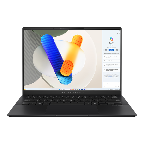 ASUS Vivobook S 14 OLED M5406NA-QD107W AMD Ryzen5 7535HS Mobile 3.3GHz LPDDR5X 8GB 512GB PCIE G4 SSD 14" OLED WUXGA BEND GLARE NON-TOUCH,400NITS(HDR),DCI-P3:100% WIN11 HOME Neutral Black