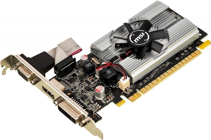 Видеокарта MSI N210-1GD3/LP GeForce 210 1024Mb 64 DDR3 460/800 DVIx1 HDMIx1 CRTx1 low profile RTL