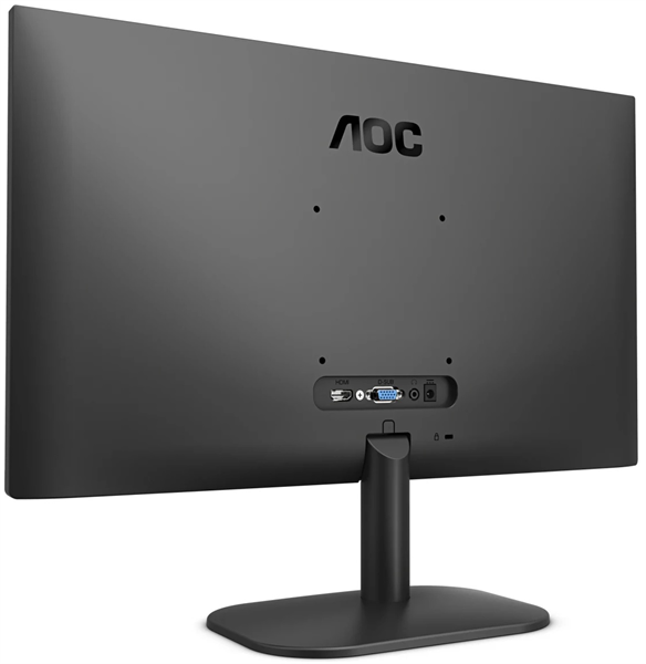Монитор 21,5" AOC 22B2AM 1920x1080, LED, 16:9, VA, 250cd, 3000:1, 20M:1, 4ms, 178/178, VGA, HDMI, 75Hz, Speakers, Tilt, Внеш, VESA, Black, 3y