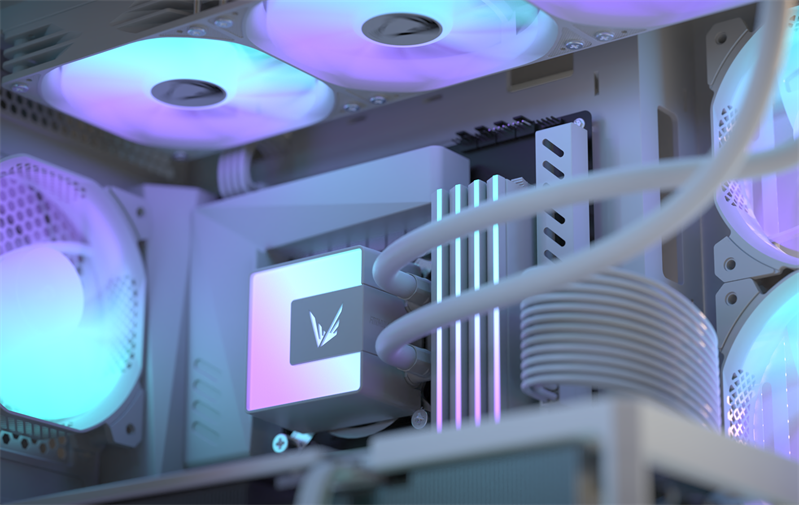 Система водяного охлаждения Formula V Line ICE JET GLOW 360 WH, 360mm, 3x120mm, ARGB fans, LGA115X/1200/1700/1851, AM4/AM5