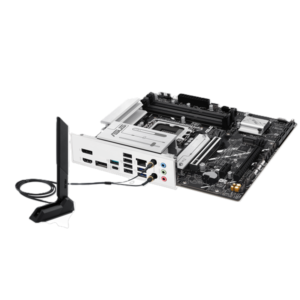 Материнская плата ASUS PRIME B860M-A WIFI, LGA1851, B860, 4*DDR5, 4*SATA, 2*M.2, 2*USB 3.2, 4*USB 2.0, Type-C, 2*PCIx16, 1*PCIx1, 2*DP+HDMI, mATX; 90MB1JY0-M0EAY0