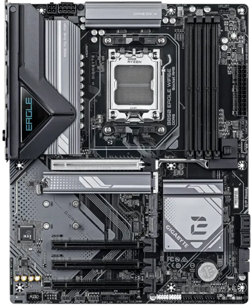 Материнская плата GIGABYTE B850 EAGLE WIFI6E, AM5, B850, 4*DDR5, 4*SATA, 4*M.2, 2*USB 3.2, 4*USB 2.0, Type-C, 3*PCIx16, DP+HDMI, ATX