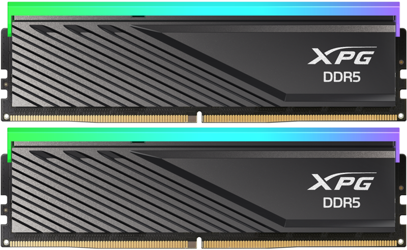 Оперативная память ADATA LANCER BLADE RGB DDR5 DIMM 32GB 6400MHz 2*16GB 32-39-39 1.4V BLACK DUAL TRAY