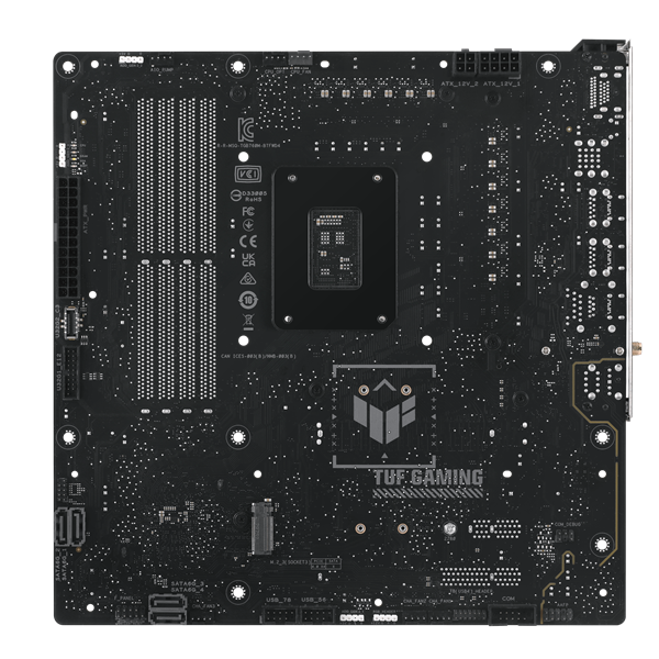 Материнская плата ASUS TUF GAMING B760M-BTF WIFI D4, LGA1700, B760, 4*DDR4, 4*SATA, 3*M.2, 4*USB 3.2, 3*USB 2.0, Type-C, 2*PCIx16, 1*PCIx1, DP+HDMI, mATX; 90MB1E50-M0EAY0