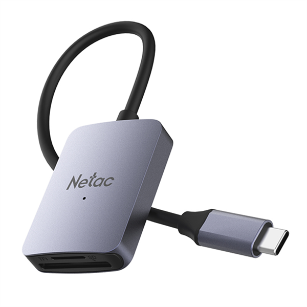 Кардридер Netac Flash card reader WK12, USB3.0 Type-C to mSD/SD (repl. NT09WK12-30GR)