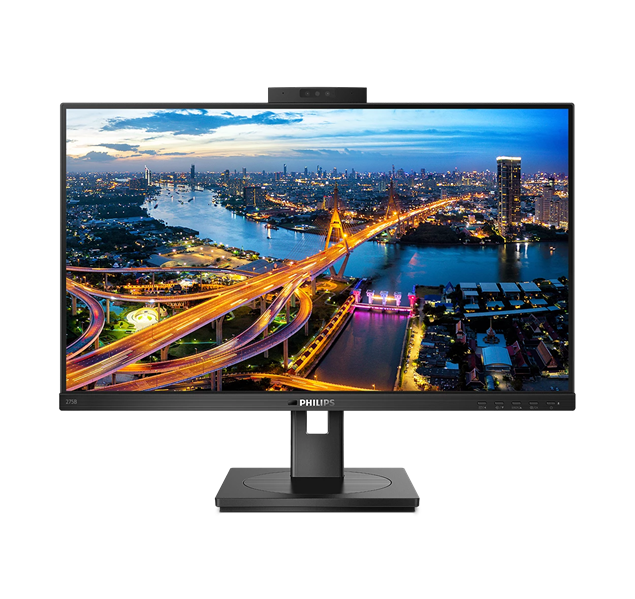 Монитор 27" Philips 275B1H 2560x1440 75 Гц IPS W-LED 16:9 4ms HDMI DVI DP 3*USB3.2 50M:1 178/178 300cd webcamera Windows Hello HAS Pivot Tilt Swivel Speakers Black
