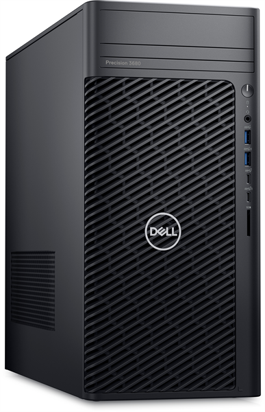 Dell Precision 3680 Tower Core i7-14700 (2,1GHz) 16GB (1x16GB) DDR5, 512GB SSD, Nvidia RTX A2000, 16GB GDDR6, 1000W, TPM, No Optical Drive, Windows 11 Pro Multilang, 1YW