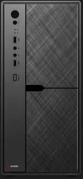 корпус Accord ACC-1603 black w/o PSU mATX 1x80mm 2xUSB2.0 1xUSB3.0 audio