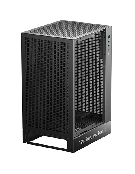 корпус Deepcool CH170 DIGITAL без БП, черный, MINI-ITX (R-CH170-BKNPI0D-G-1)