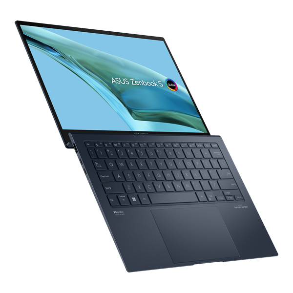 ASUS Zenbook S 13 OLED UX5304MA-NQ172 Core Ultra 7 155U/LPDDR5X 16GB/1TB M.2 SSD/13.3" 3К (2880 x 1800) OLED/No OS/Ponder Blue/1,0Kg/RU_EN_Keyboard