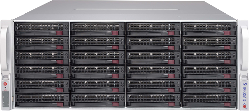 Дисковая полка Supermicro Storage JBOD Chassis 4U 847E1C-R1K23JBOD Up to 44 x 3.5" (24 front + 20 rear)/Expander Backplanes(4xminiSASHD SFF-8644)