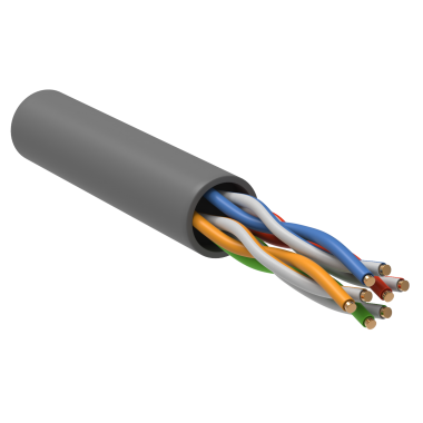 кабель Каб. в. п. U/UTP кат. 5 CCA 4 пары PVC 1м сер. GENERICA