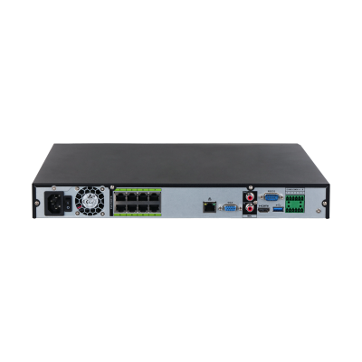 Видеорегистратор DAHUA 16-канальный IP-видеорегистратор c PoE, 4K, H.265+ и ИИ Входящий поток до 384Мбит/с; сжатие: H.265+, H.265, H.264+, H.264, MJPEG; разрешение записи до 32Мп; накопители: 2 SATA III до 16Тбайт; во