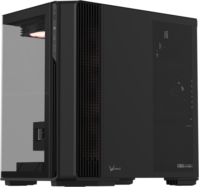 корпус Formula V Line Crystal Z7 PA Black, ATX, TYPE-C*1, USB3.0*1, Front+Side Glass, SIDE 3x PERFORMANCE ARGB, REAR 2x PERFORMANCE ARGB