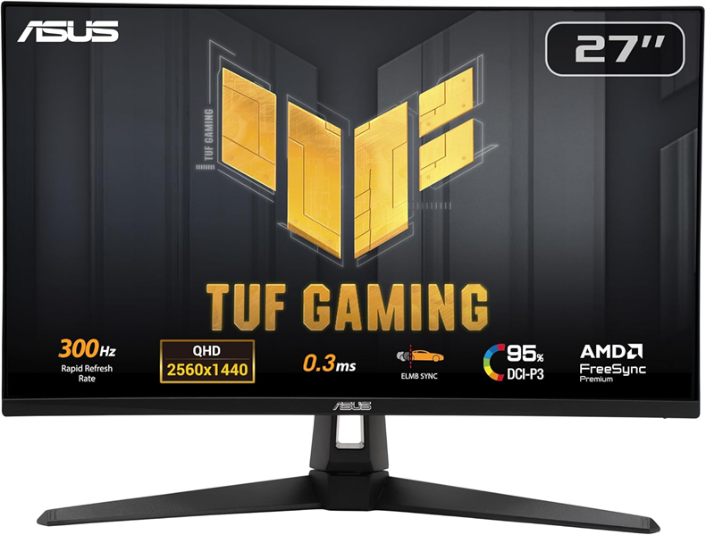 Монитор ASUS 27” TUF Gaming VG27AQM5A Fast IPS 2560x1440 0,3ms 300cd 300Hz HDMI*2 DP Black