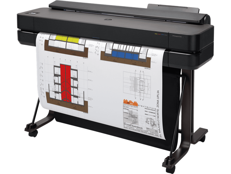 Широкоформатный принтер HP DesignJet T650 Printer (36",4color,2400x1200dpi,1Gb, 25spp(A1),USB/GigEth/Wi-Fi,stand,media bin,rollfeed,sheetfeed,tray50(A3/A4), autocutter,GL/2,RTL, repl. 5ZY62A/5HB10A (5HB10D#B19))