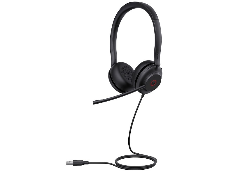 Гарнитура YEALINK UH35 Dual UC Дуо, Проводная, HD звук, шумоподавление, LED-индикатор, USB