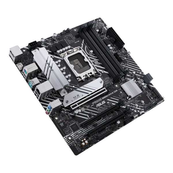 Материнская плата ASUS PRIME B660M-A D4-CSM, LGA1700, B660, 4*DDR4, DP+ 2* HDMI, SATA3 + RAID, Audio, Gb LAN, USB 3.2*6, USB 2.0*6, COM*1 header, LPT*1 header (w/o cable), mATX; 90MB19K0-M1EAYC