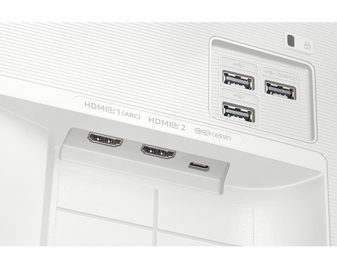 Монитор Samsung 32" Smart monitor M7 S32FM703UI (VA 16:9 3840x2160x60Hz 4ms 300cd 3000:1 178/178 1млрд HDMI USB-C(65W) 2*USB 2.0 Spk10W Tizen HDR10+ sRGB 99% Tilt WiFi5 BT5.2 VESA White ПультДУ)