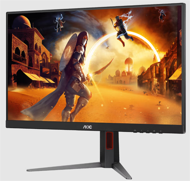 Монитор 27" AOC Gaming 2560x1440 WLED 16:9 IPS 450cd, 1000:1, 80M:1, 1ms, 178°/178°, HDMI, DP, 200Hz, Tilt, Height, Swivel, Pivot, VESA, Internal, Black/Red, 3y