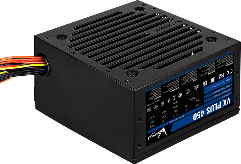 Блок питания Formula V Line VX PLUS 450, 450W, ATX12V v2.3, 12cm Fan (ex Aerocool)