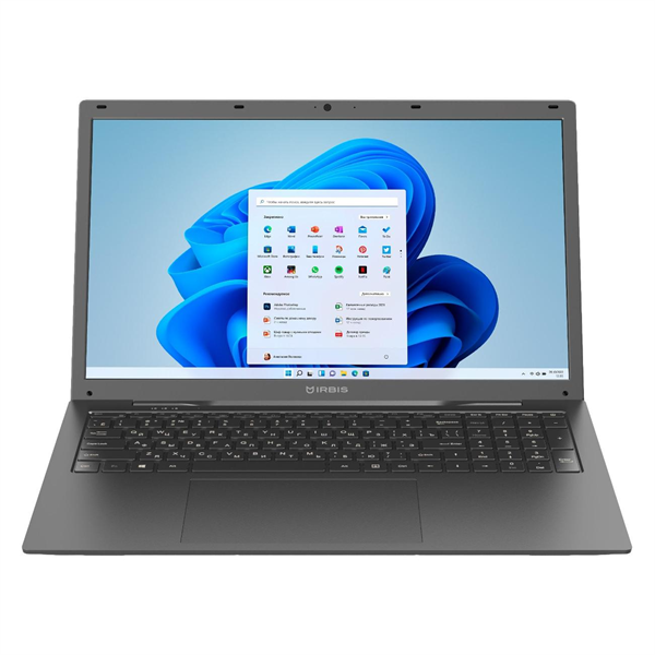 Ноутбук IRBIS 17NBC2006 17" notebook,CPU: R5 5560U, 17"LCD 1920*1080 IPS , 16GB sodimm+512GB SSD, AC wifi, Front camera: 2MP, 5000mha b (БУ (после ремонта, царапины на корпусе, сильные повреждения коробки))