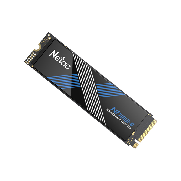 SSD накопитель Netac SSD NV7000-Q 4TB PCIe 4 x4 M.2 2280 NVMe 3D NAND, R/W up to 7100/6200MB/s, TBW2560TB with heat spreader, 5y wty