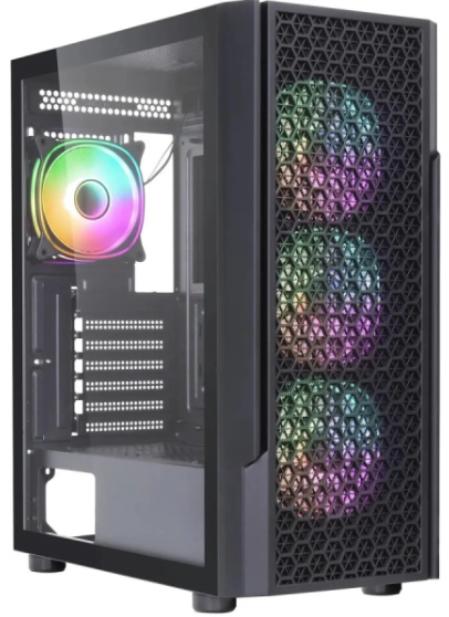 корпус Accord 3312 black w/o PSU ATX 2xUSB2.0 1xUSB3.0 audio bott PSU