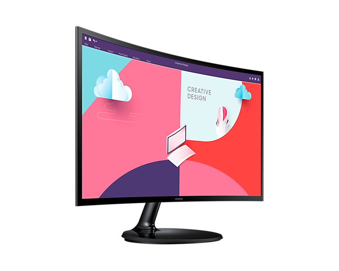 Samsung 27" Essential S3 S27C360EAI Curved VA LED 16:9 1920x1080x75Hz 5ms 250cd 3000:1 178/178 D-SUB; HDMI Tilt VESA Black