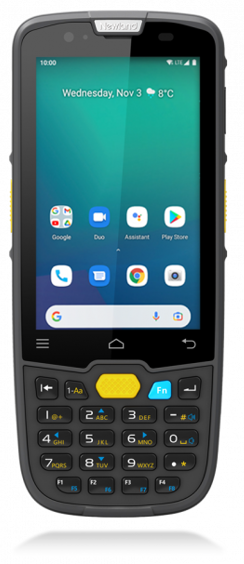 Терминал сбора данных Newland MT6755 WWAN, A13 GMS, 4" touch, 27 key, 2D Mega Pixel w/Laser Aimer (CM6x), 4GB/64GB, BT, WiFi, 4G, GPS, NFC, Camera, Protective case, Screen Protection Film, Handstrap, PSU