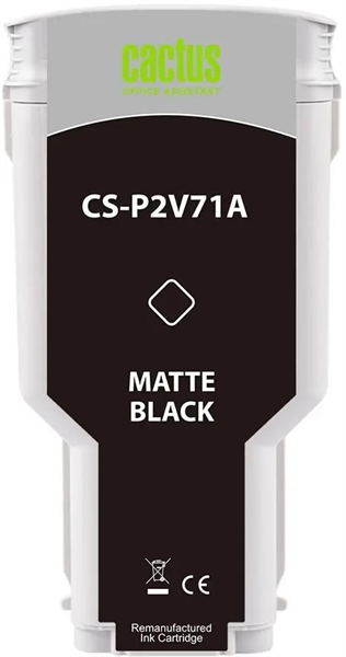 Картридж струйный Cactus CS-P2V71A №730 черный матовый (300мл) для HP Designjet T1600/1700/2600
