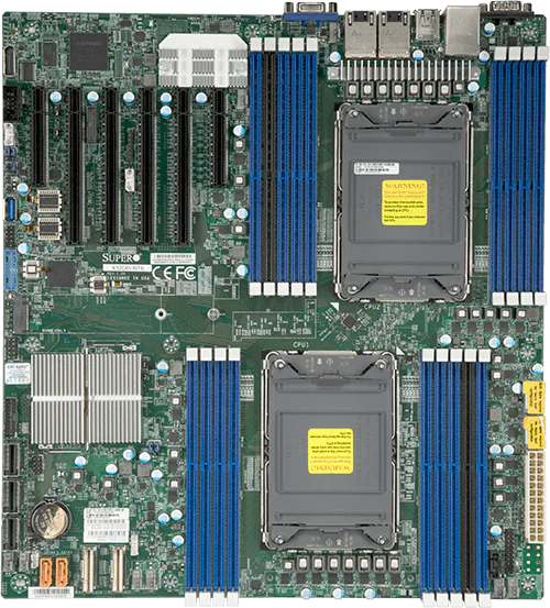Материнская плата Supermicro Motherboard 2xCPU X12DPi-N6 3rd Gen Xeon Scalable TDP 270W/ 16xDIMM/14xSATA/ C621A RAID 0/1/5/10/ 2x1Gb/4xPCIex16, 2xPCIex8/M.2Bulk