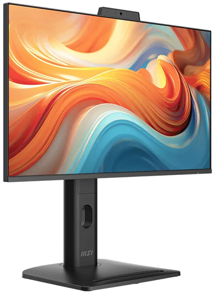 Монитор MSI PRO MP245PDG E14 23.8" 16:9 FHD(1920x1080) IPS Flat,1ms(MPRT),1300:1,100M:1,300nits,Webcam,HDMI,DP,Type-C,Type-B, 2xType A,LAN,Speaker,Tilt,Swivel,Height,Pivot,VESA,144Hz,Black,1y war-ty