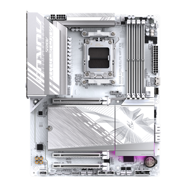 Материнская плата GIGABYTE B850 AORUS ELITE WIFI7 ICE, AM5, B850, 4*DDR5, 4*SATA, 3*M.2, 6*USB 3.2, 4*USB 2.0, Type-C, 2*PCIx16, DP+HDMI, ATX