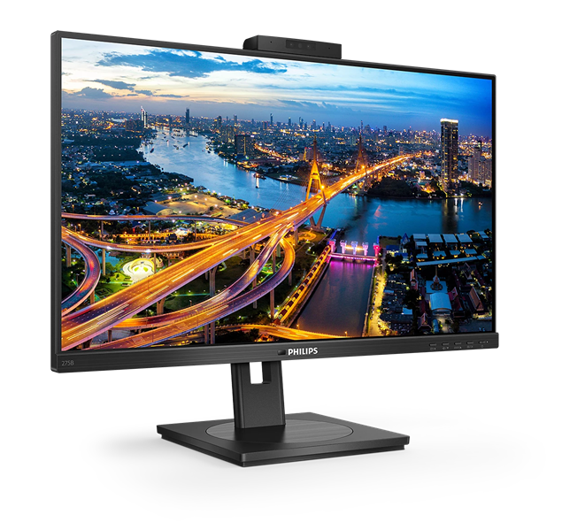 Монитор 27" Philips 275B1H 2560x1440 75 Гц IPS W-LED 16:9 4ms HDMI DVI DP 3*USB3.2 50M:1 178/178 300cd webcamera Windows Hello HAS Pivot Tilt Swivel Speakers Black