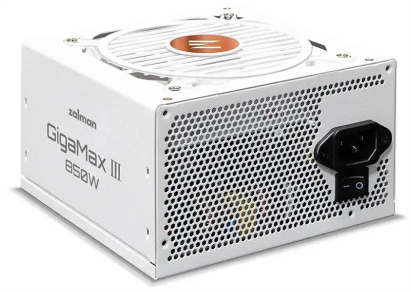 Блок питания Zalman ZM850-GV3 WH, 850W, ATX12V v3.0, Gen 5.0, APFC, 12cm Fan, 80+ Bronze, Retail