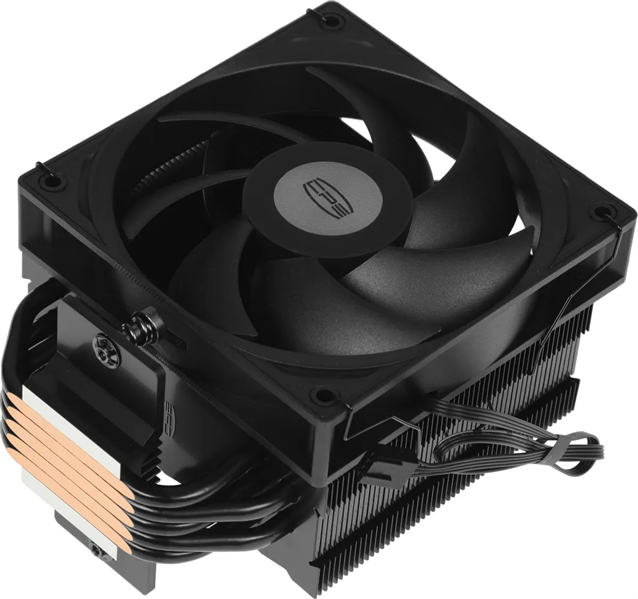Кулер для процессора PCCooler RT500 BK, 120mm FAN, 5 HEAT PIPES, 4-PIN PWM, 500-2200 RPM, 34.9 DBA, HYDRO BEARING, LGA 1851/1700/1200/115X, AMD AM5/AM4