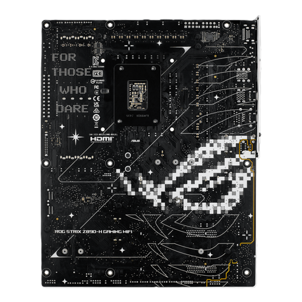 Материнская плата ASUS ROG STRIX Z890-H GAMING WIFI, LGA1851, Z890, 4*DDR5, 4*SATA, 5*M.2, 8*USB 3.2, 2*Type-C, 3*PCIx16, HDMI+DP, ATX; 90MB1K20-M0EAY0