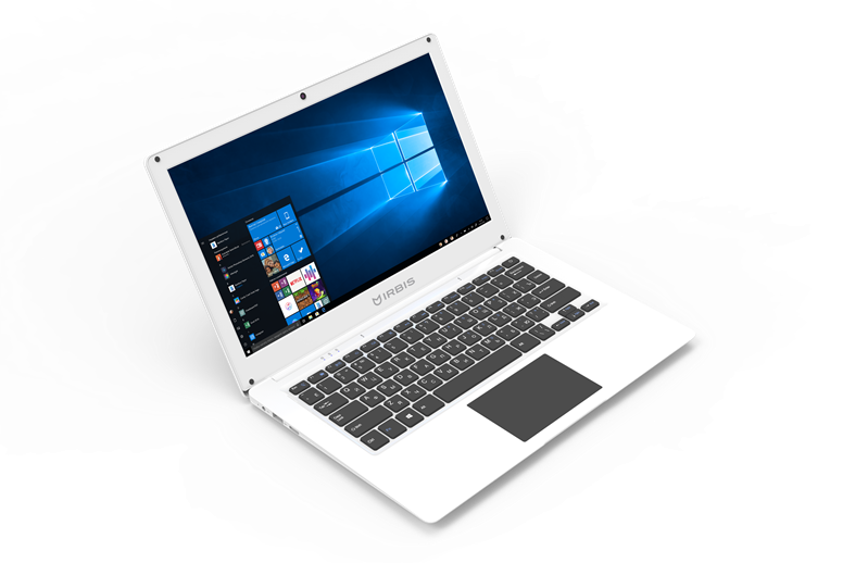 IRBIS NB70 13.3" (1920*1080 )IPS FHD CPU J3455, 4+64GB, Front camera:0.3mp, 4500mha battery, White Win10 Home